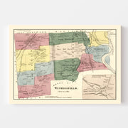 map of Wethersfield