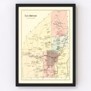 New Britain Vintage Map 1869