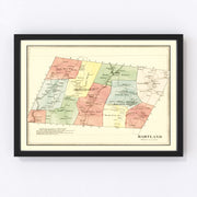 Hartland Vintage Map 1869