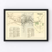 Rockville Vintage Map 1869