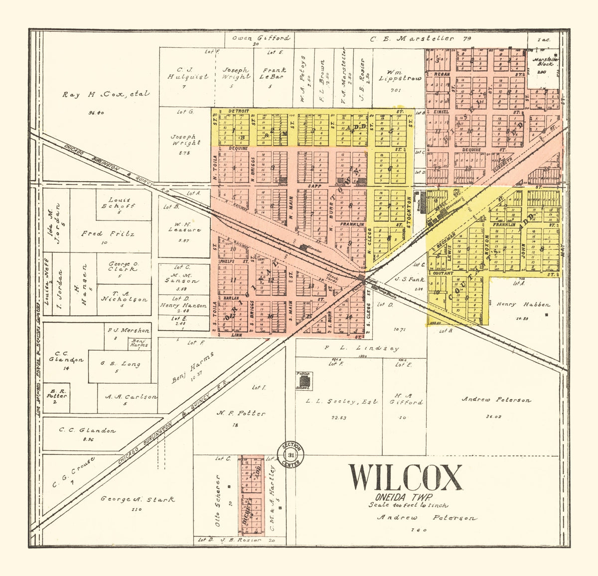 Preview of Vintage Map of Towns of Bolton and Andover, Connecticut 1869