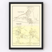 Union Village Vintage Map 1869