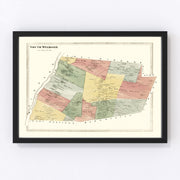 South Windsor Vintage Map 1869
