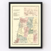 Enfield Vintage Map 1869