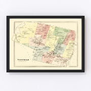 Suffield Vintage Map 1869