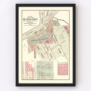 Beardstown Vintage Map 1874