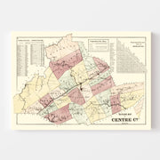 map of Centre County
