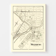 map of Milesburg