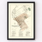 Phillipsburg Vintage Map 1874