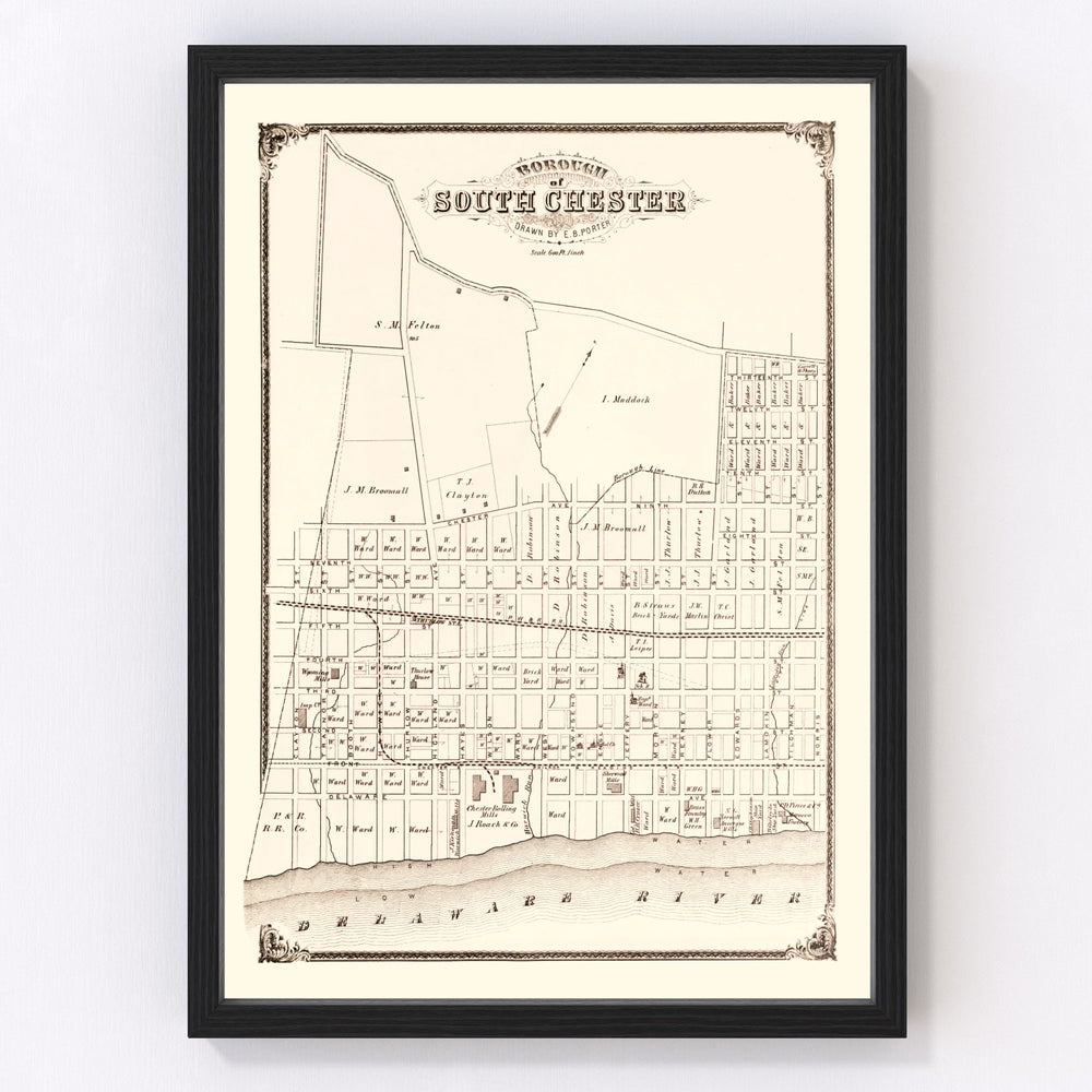 South Chester Vintage Map 1875