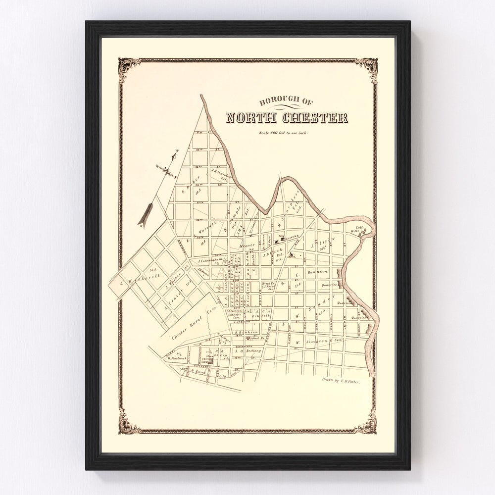North Chester Vintage Map 1875