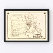 Darby Vintage Map 1875