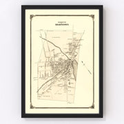 Hightstown Vintage Map 1875