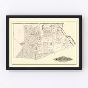 Chambersburg Vintage Map 1875