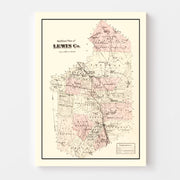 map of Lewis County