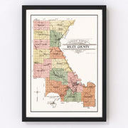 Croghan Vintage Map 1875