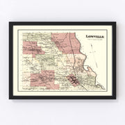 Lowville Township Vintage Map 1875