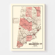 map of Dearborn Coun