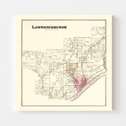 map of Lawrenceburgh