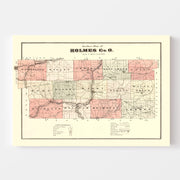 map of Holmes County