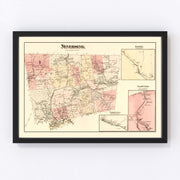 Neversink Township Vintage Map 1875