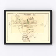 Monticello Township Vintage Map 1875