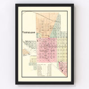 Valparaiso Vintage Map 1876