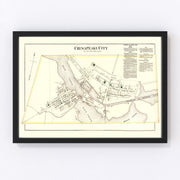 Chesapeake Vintage Map 1877