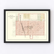 Hiawatha Vintage Map 1887