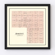 Horton Vintage Map 1887