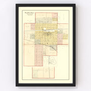 Sabetha Vintage Map 1887