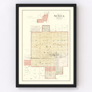 Seneca Vintage Map 1887