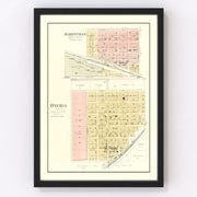 Baileyville Vintage Map 1887