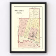 Wetmore Vintage Map 1887