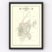 Otisville Vintage Map 1889