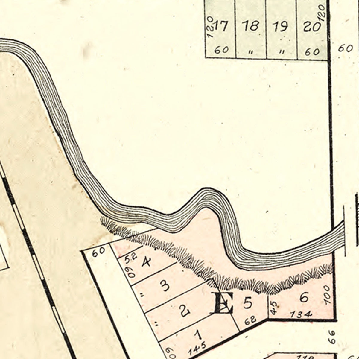 Restored historic details from the 1889 city map of Clio, Michigan