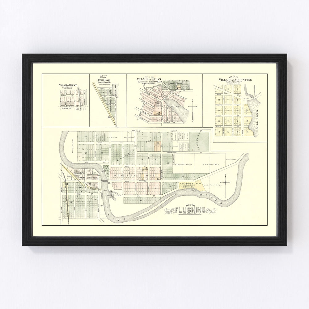 Flushing Vintage Map 1889