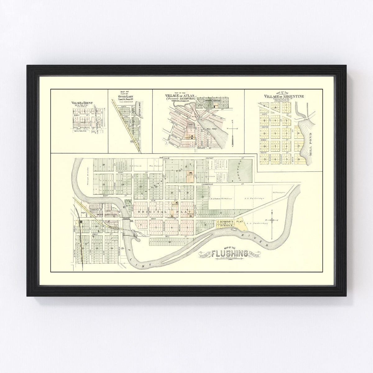 Flushing Vintage Map 1889