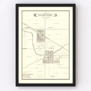 Linden Vintage Map 1889