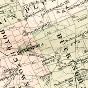 old Bucks County map