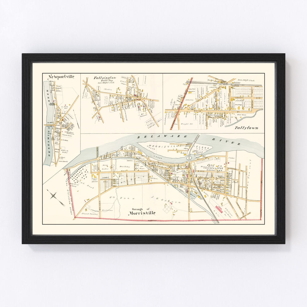 Morrisville Vintage Map 1891