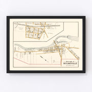 Hulmeville Vintage Map 1891