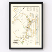 Yardley Vintage Map 1891