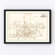 Newtown Vintage Map 1891