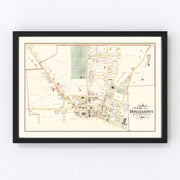 Doylestown Vintage Map 1891
