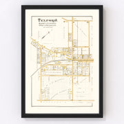 Telford Vintage Map 1891