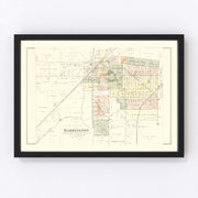 Washington Vintage Map 1891