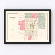 Mason Vintage Map 1891