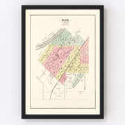 Bath Vintage Map 1891