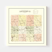 map of Chickasaw Cou